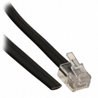 MOD CORD SGL-ENDED 6-6 BLACK 7' | AT-S-26-6/6/B-7-OE-R | A3662R-07-ND | Digi-Key Corp.